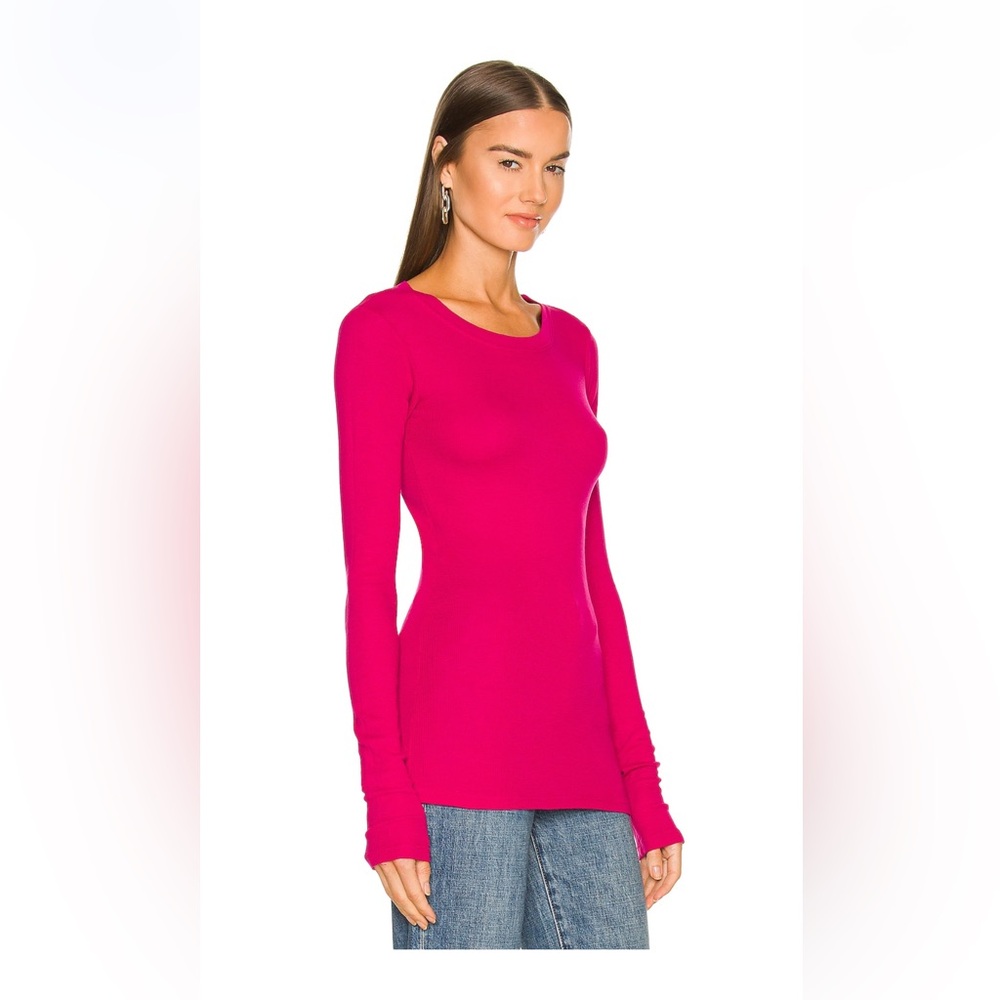 Pink Crew Neck Long Sleeve